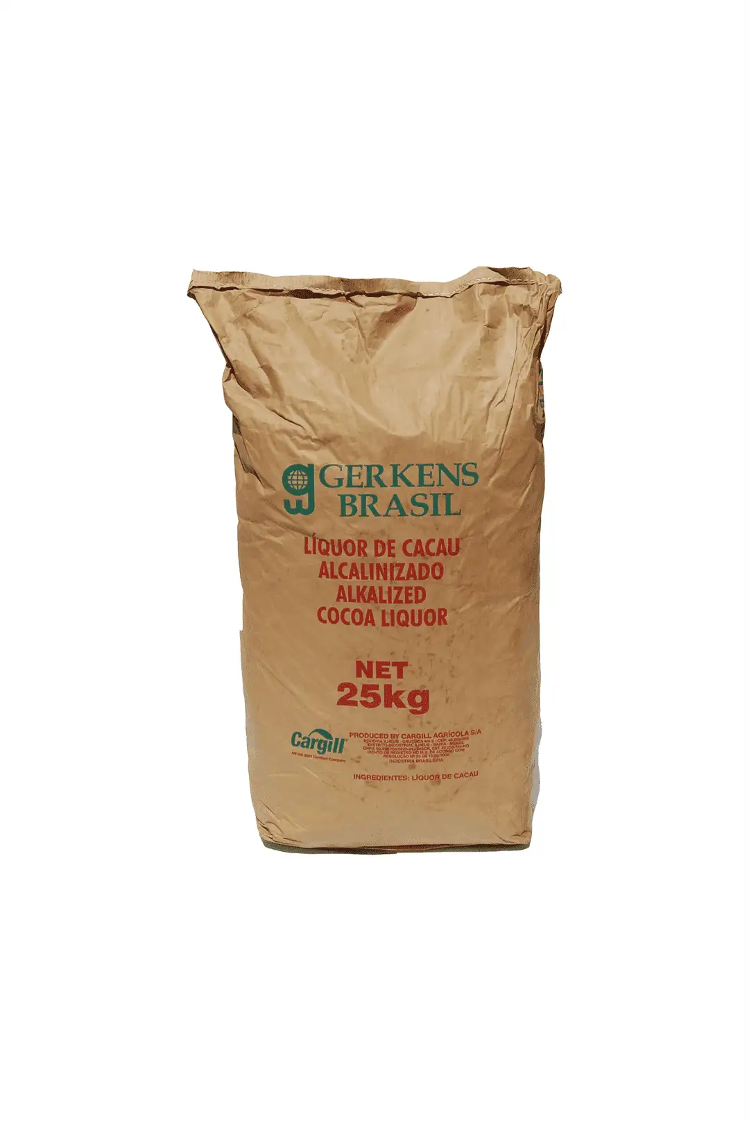 LICOR/PASTA DE CACAO NATURAL GERKENS BOLSA 25 KG