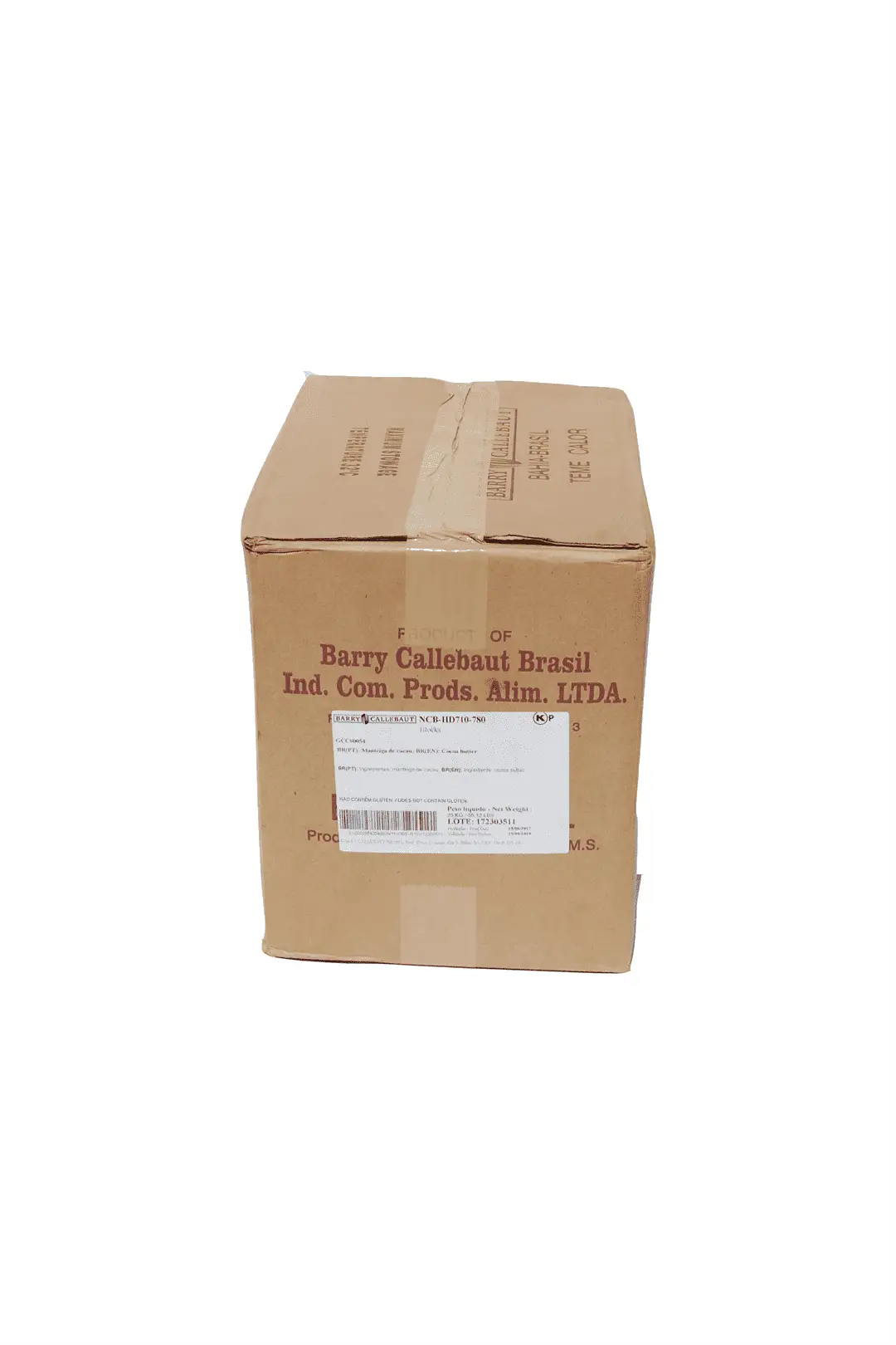 MANTECA DE CACAO DESODORIZADA BARRY CAJA 25 KG